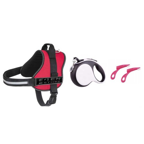 Pettorina per animali varie taglie a scelta + 1 gunzaglio 3mt + 1 spazzolino domestico in omaggio